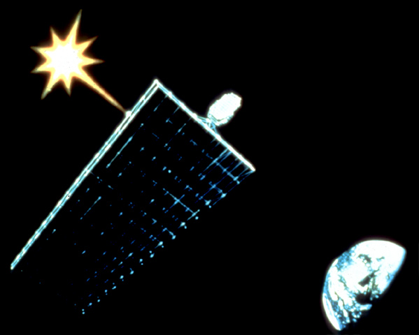 solar power satellite in geostationary orbit (SSI, http://www.ssi.org/assets/images/slide02.jpg)