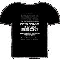 black Last Man Commemorative T-Shirt, back