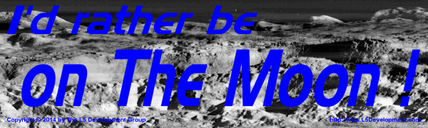 I'd rather be on the moon bumper sticker