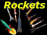 Rockets, rocket systems, and rocket components